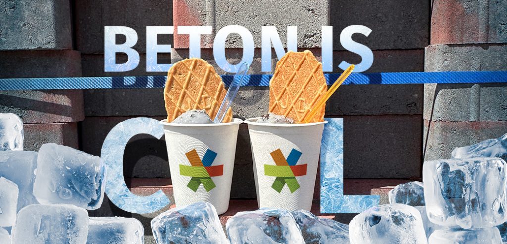 Betonijs voor Morssinkhof Groep als smaakmaker voor hun marketing.